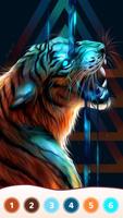 Tiger Coloring Book syot layar 2