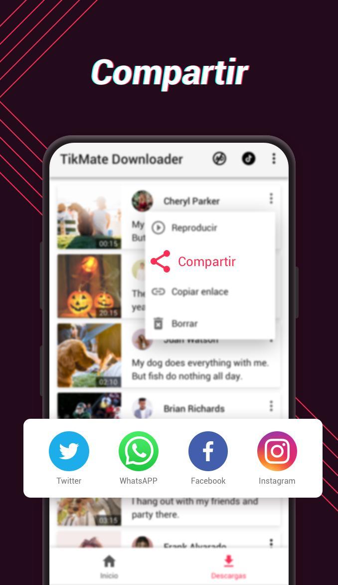 Video Downloader Para Tiktok Tikmate For Android Apk Download - mejores métodos 4 para grabar archivos de video roblox