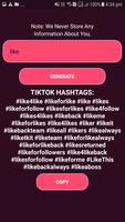 Hashtag generator for tiktok screenshot 1