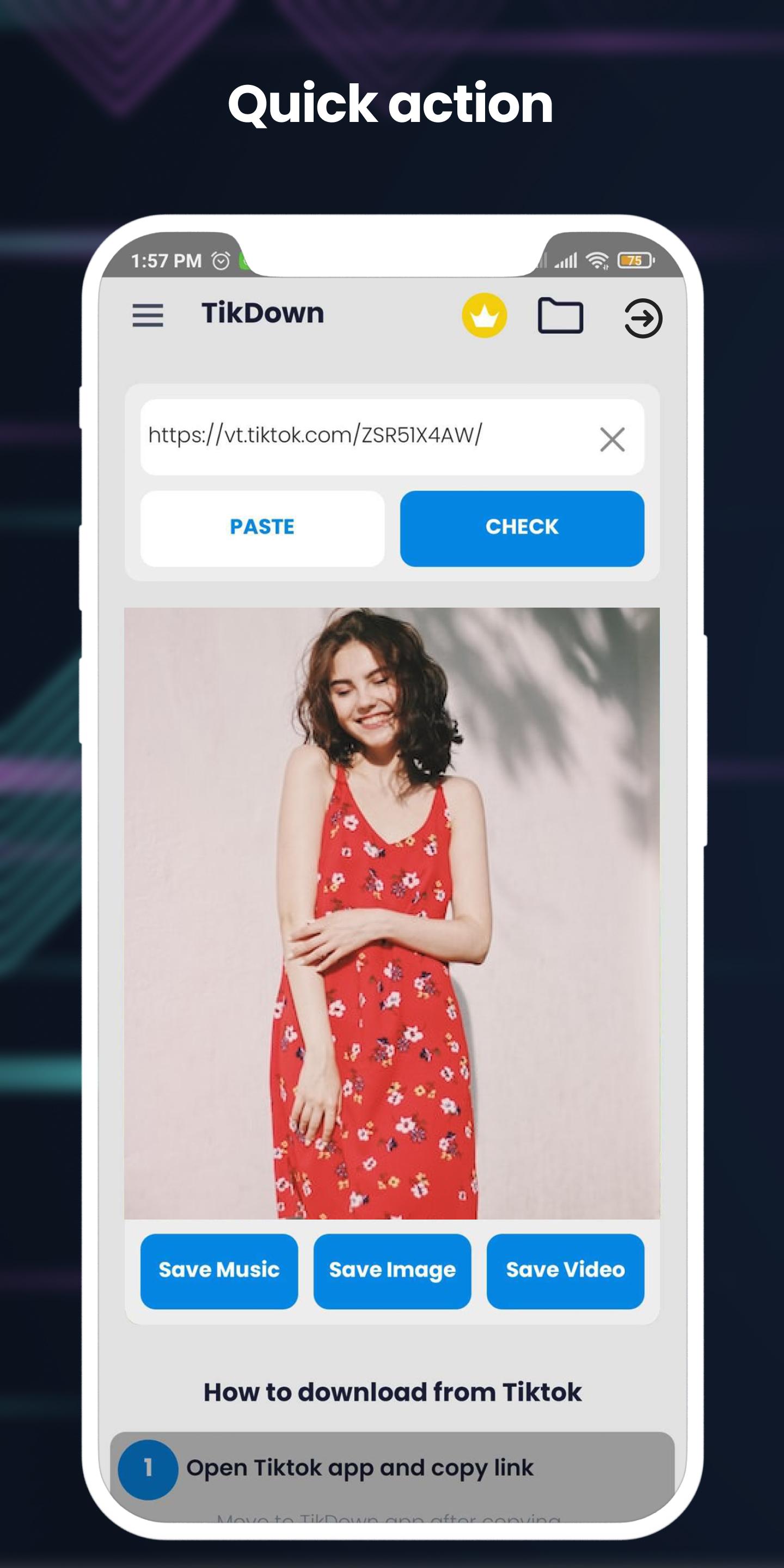 TikDown - TikTok Downloader, Download TikTok Videos Without Watermark