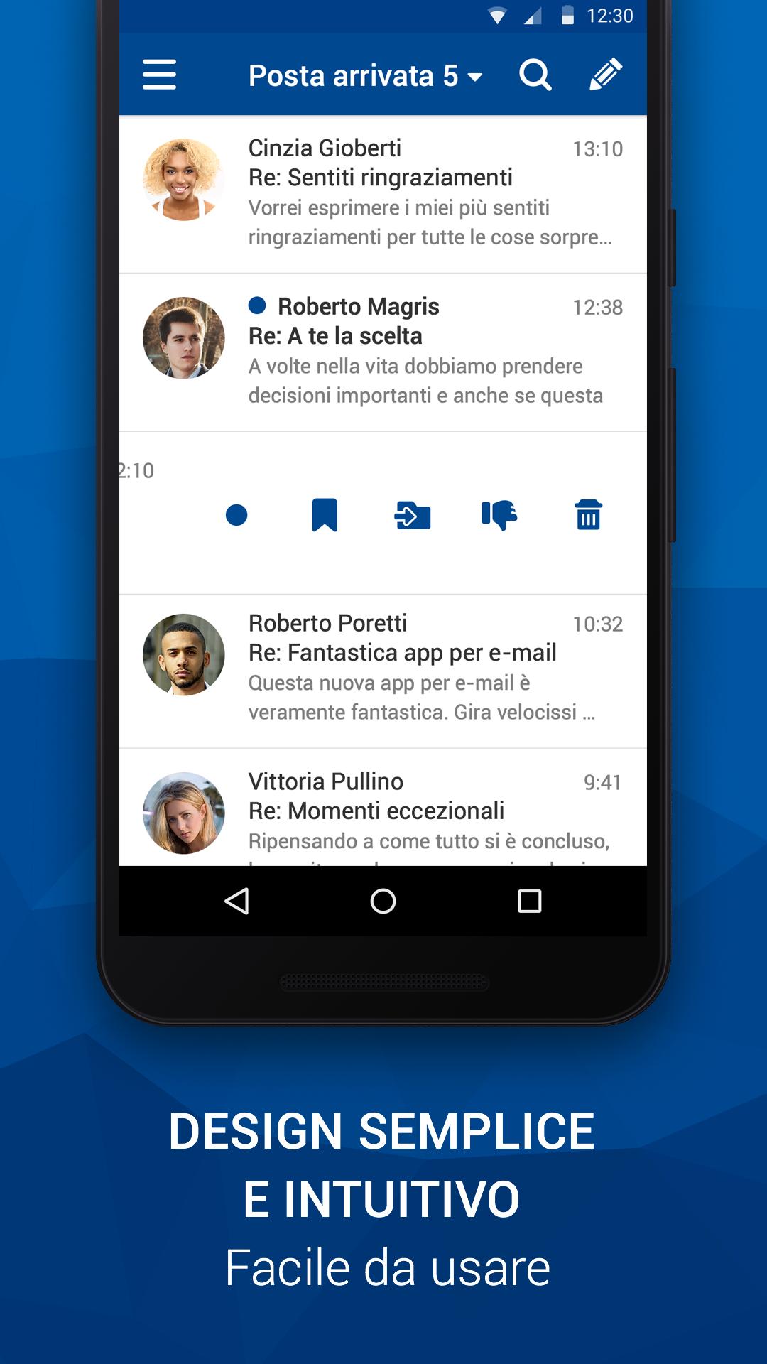 android non scarica allegati email