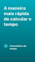 Calculadora de tempo Cartaz