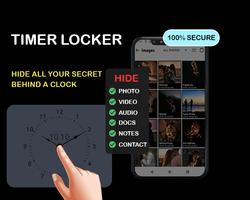 Timer locker hide photo &video plakat