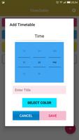 TimeTable (Simple) - Notification, Alarm & Widget capture d'écran 1