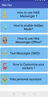 Tips for Hike StickerChat poster