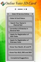 Voter ID card Services - Voter List Online 2018 captura de pantalla 1