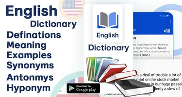 Engels woordenboek-poster