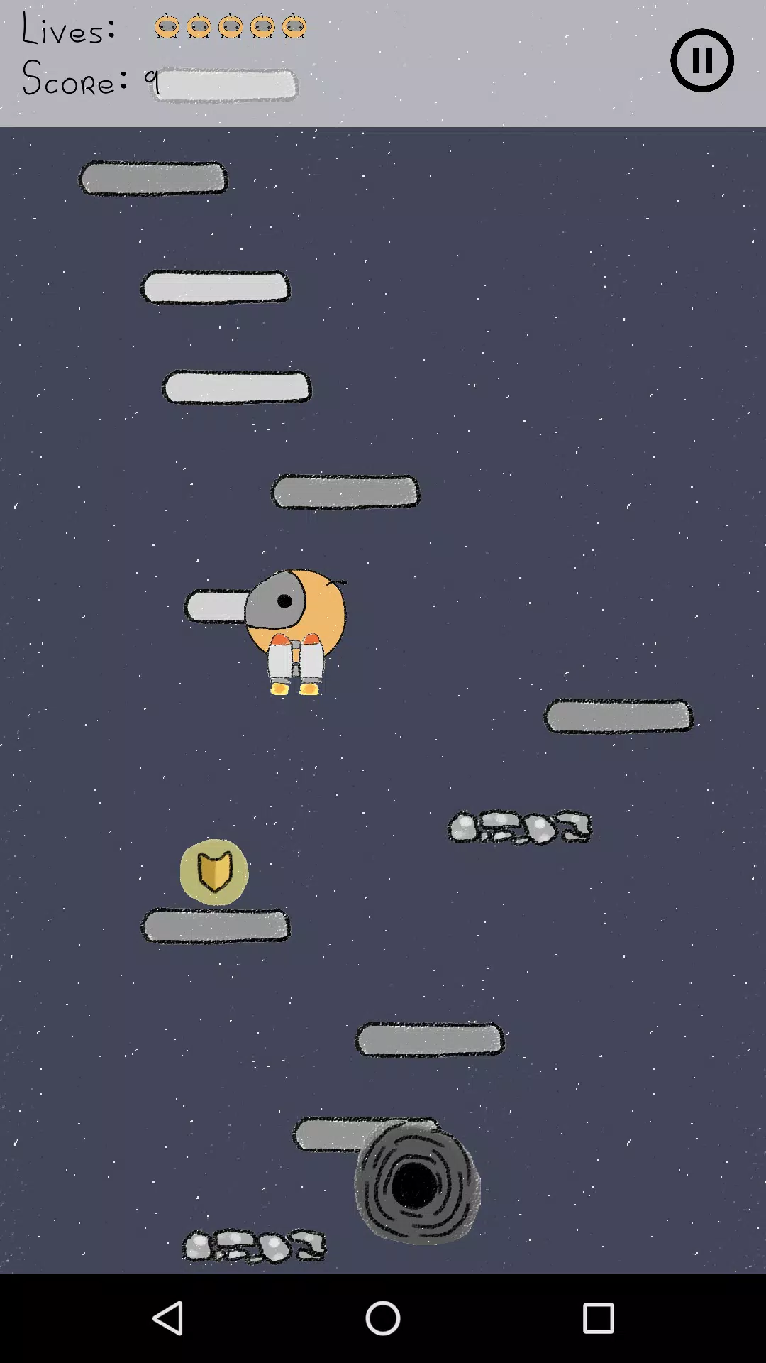 Doodle Jump Space Chase (Mobile, Android, iOS) (gamerip) (2018