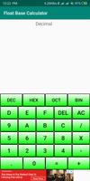 Float Base Calculator تصوير الشاشة 1