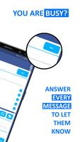 الرد الآلي لتطبيق Messenger الملصق