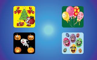 Poster Balloon Pop Christmas Fun