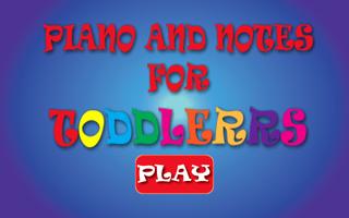 Piano And Notes For Toddlers Plakat