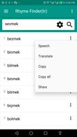 Rhyme Finder(tr) imagem de tela 2