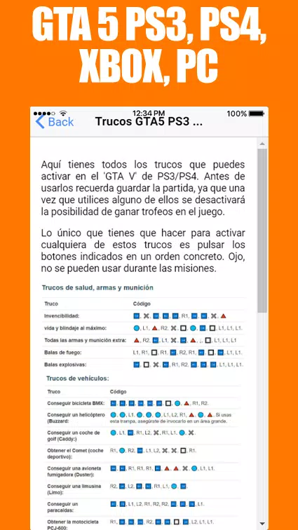 Descarga de APK de Trucos GTA 5 para Android