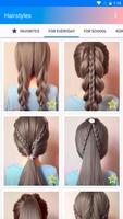 Easy hairstyles step by step poster