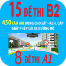 Ôn thi GPLX - 15 đề - 450 câu+GPLX A1-8 đề-160 câu APK