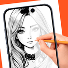 Trace and Draw Sketch Drawing أيقونة