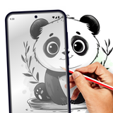Dibuja fácil ar boceto pintura icono
