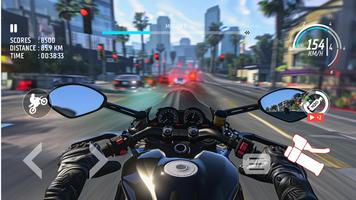 Traffic Bike: Driving City 3D الملصق
