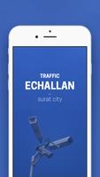 Traffic echallan surat city poster