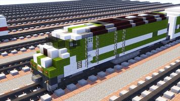 Train mod for minecraft poster