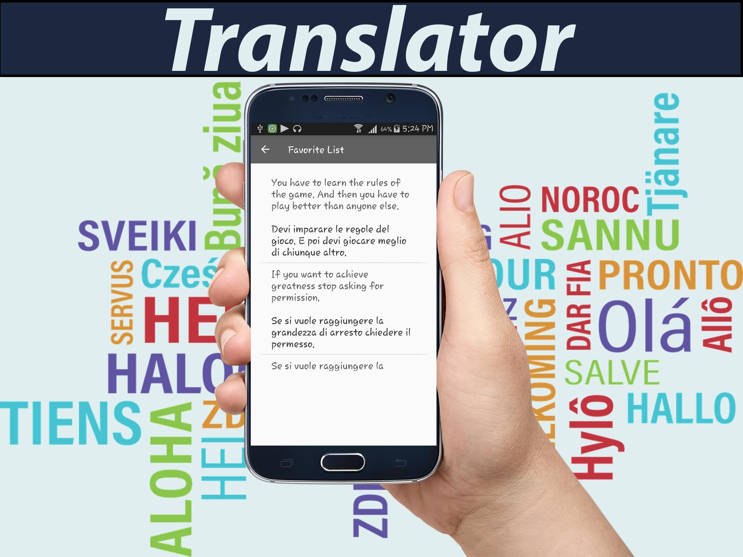  English  Italian Translator  for Android APK Download