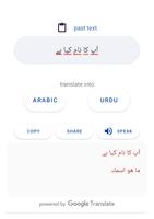 Urdu to Arabic translation screenshot 2