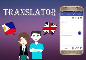 Filipino To English Translator Affiche