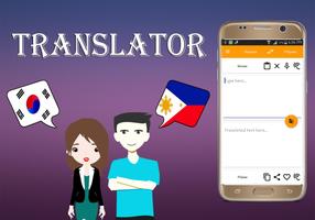 Korean To Filipino Translator Affiche