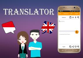 Indonesian English Translator Affiche