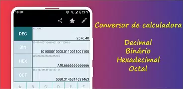 Conversor binário hexa decimal