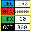 Conversor binário hexa decimal ícone