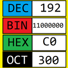 Conversor binário hexa decimal ícone