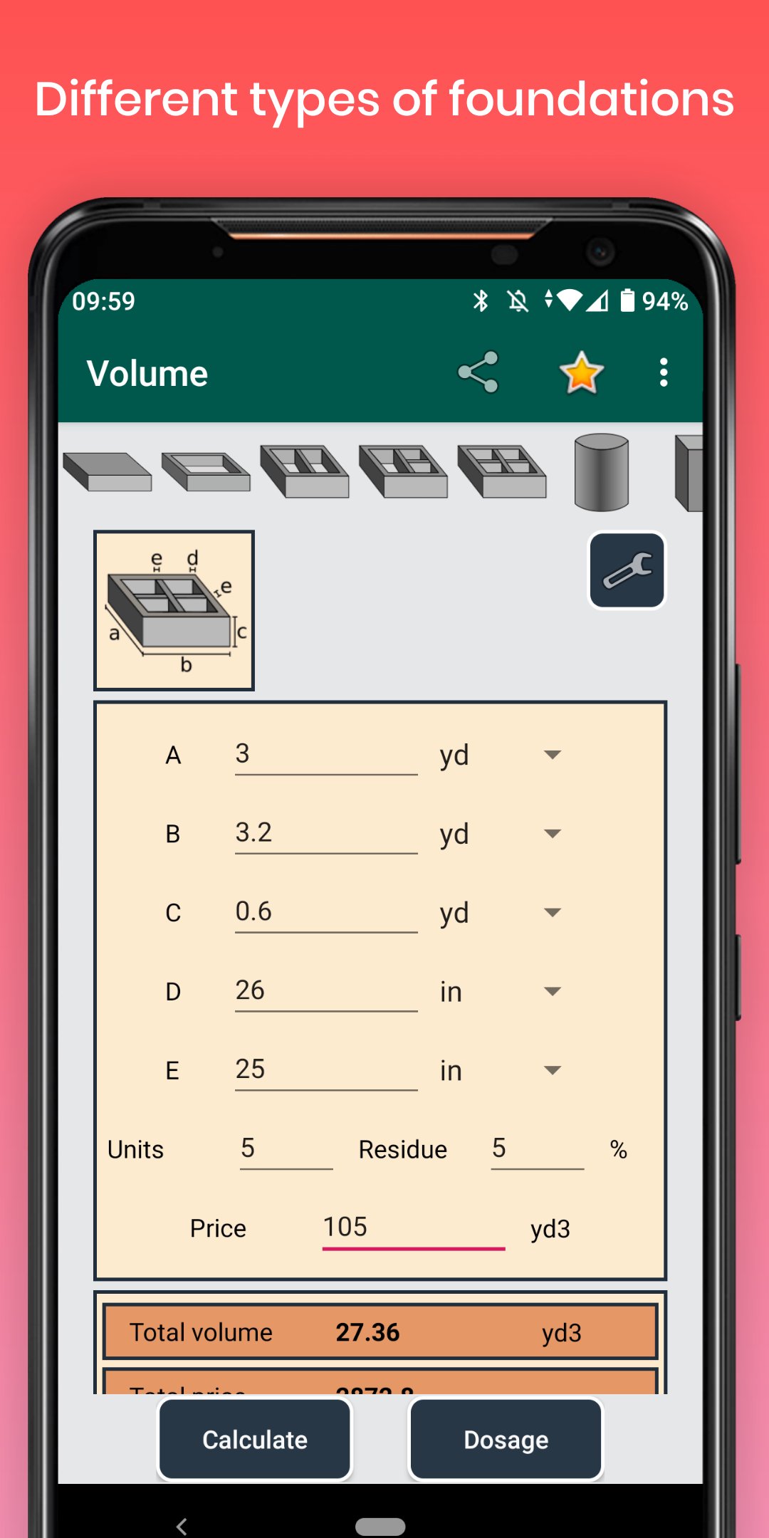 Cement Concrete Calculator ft for Android APK Download