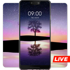 Tree under the starry sky live wallpaper icône