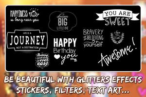 Glitter Sparkle Photo Editor: Glitter Frames imagem de tela 1