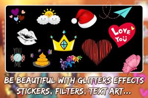 Glitter Sparkle Photo Editor: Glitter Frames imagem de tela 2