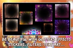Glitter Sparkle Photo Editor: Glitter Frames imagem de tela 3