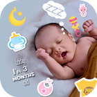 Baby Milestones Photo Editor With Baby Stickers ไอคอน