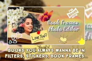 Book Frame Photo Editor: Biography Photo Frame Affiche
