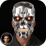 CYBORG CAMERA PHOTO EDITOR -ROBOT STICKERS ON FACE ícone