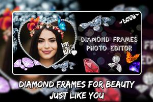 Diamond Photo Frame: Diamond Photo Editor Affiche