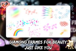 Diamond Photo Frame: Diamond Photo Editor capture d'écran 2
