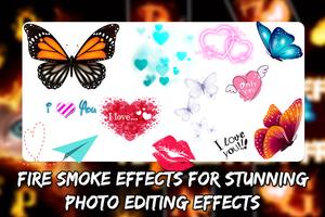 FIRE LATTER FRAMES PHOTO EDITOR- Fire Smoke Effect capture d'écran 1