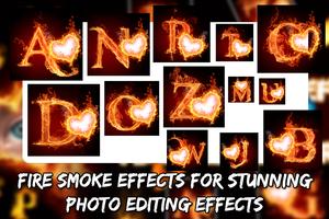 FIRE LATTER FRAMES PHOTO EDITOR- Fire Smoke Effect capture d'écran 2