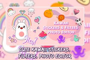 Cute Kawaii Photo Editor: Photo Filter CuteSticker Affiche