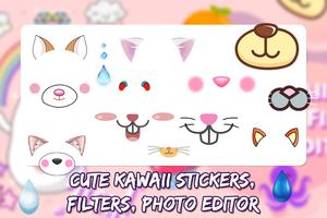 Cute Kawaii Photo Editor: Photo Filter CuteSticker screenshot 2