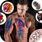 Tattoo my photo: tattoos for men- 3D tattoo design icono