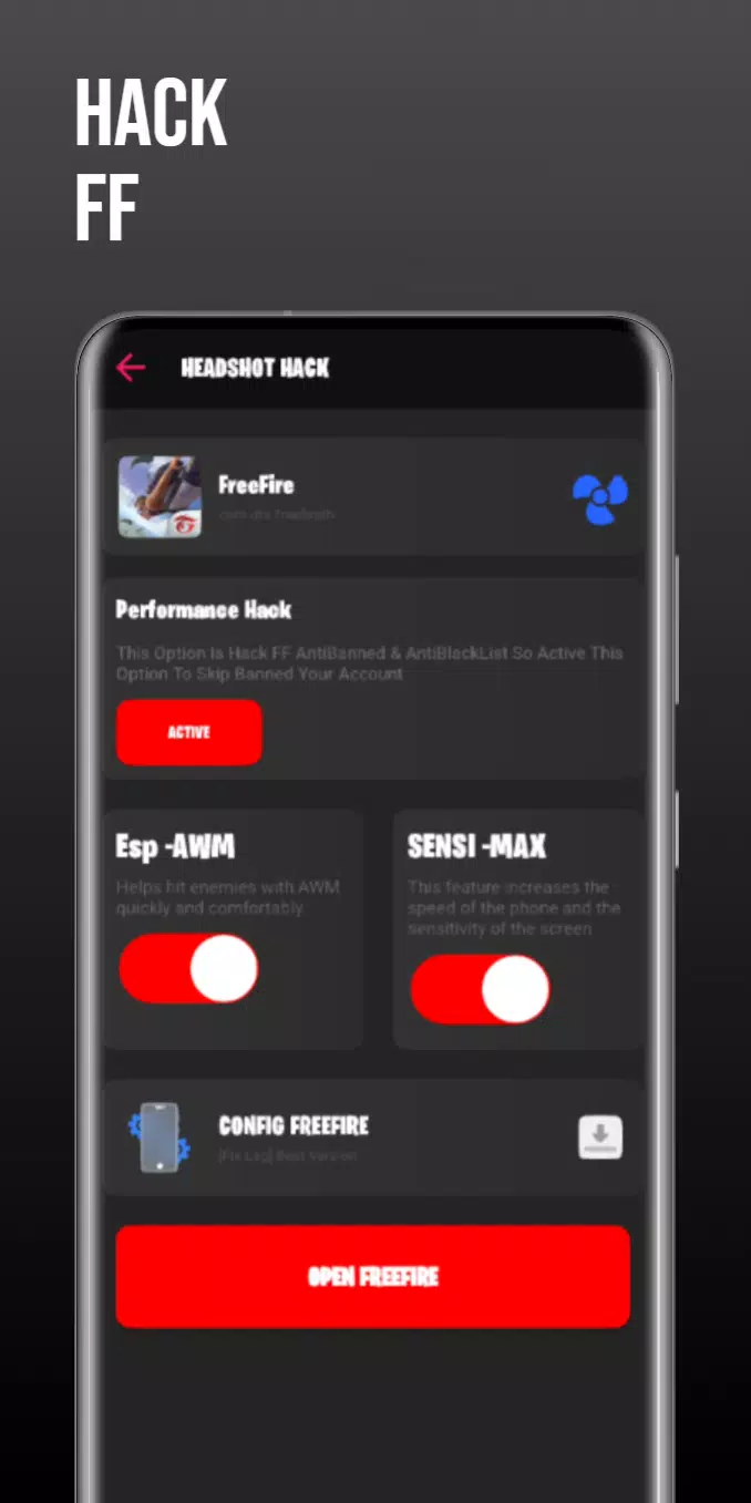 H4X - Headshot Mod Menu APK für Android herunterladen