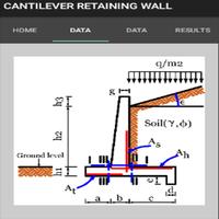 CANTILEVER RETAINING WALL (EUROCODE2) - TRIAL capture d'écran 1